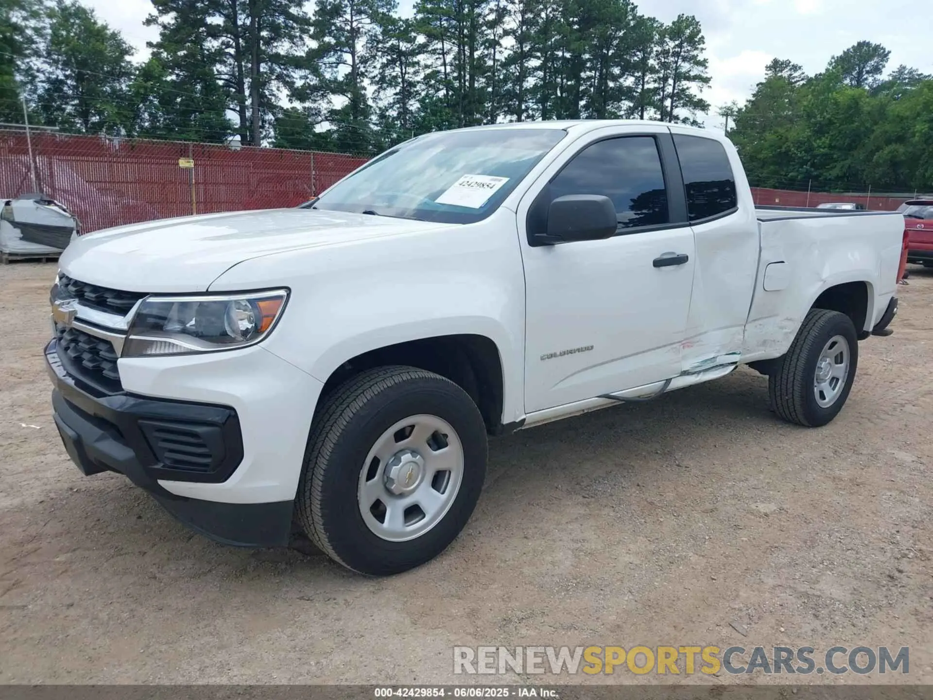 2 Photograph of a damaged car 1GCHSBEN1M1213990 CHEVROLET COLORADO 2021
