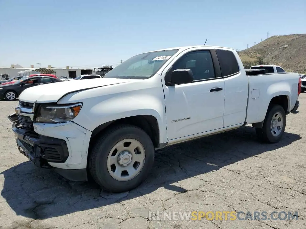1 Photograph of a damaged car 1GCHSBEN2M1197668 CHEVROLET COLORADO 2021