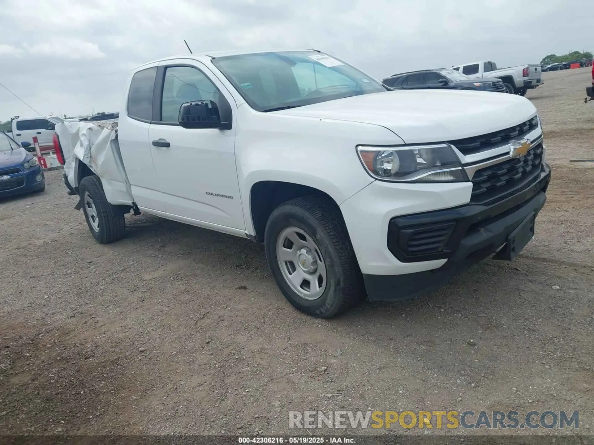 1 Photograph of a damaged car 1GCHSBENXM1139792 CHEVROLET COLORADO 2021