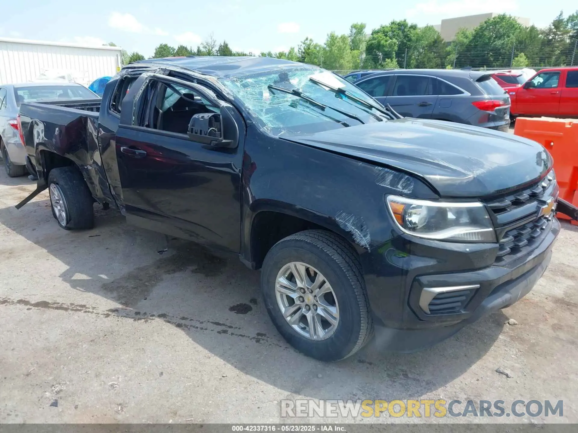 1 Photograph of a damaged car 1GCHSCEA2M1269505 CHEVROLET COLORADO 2021