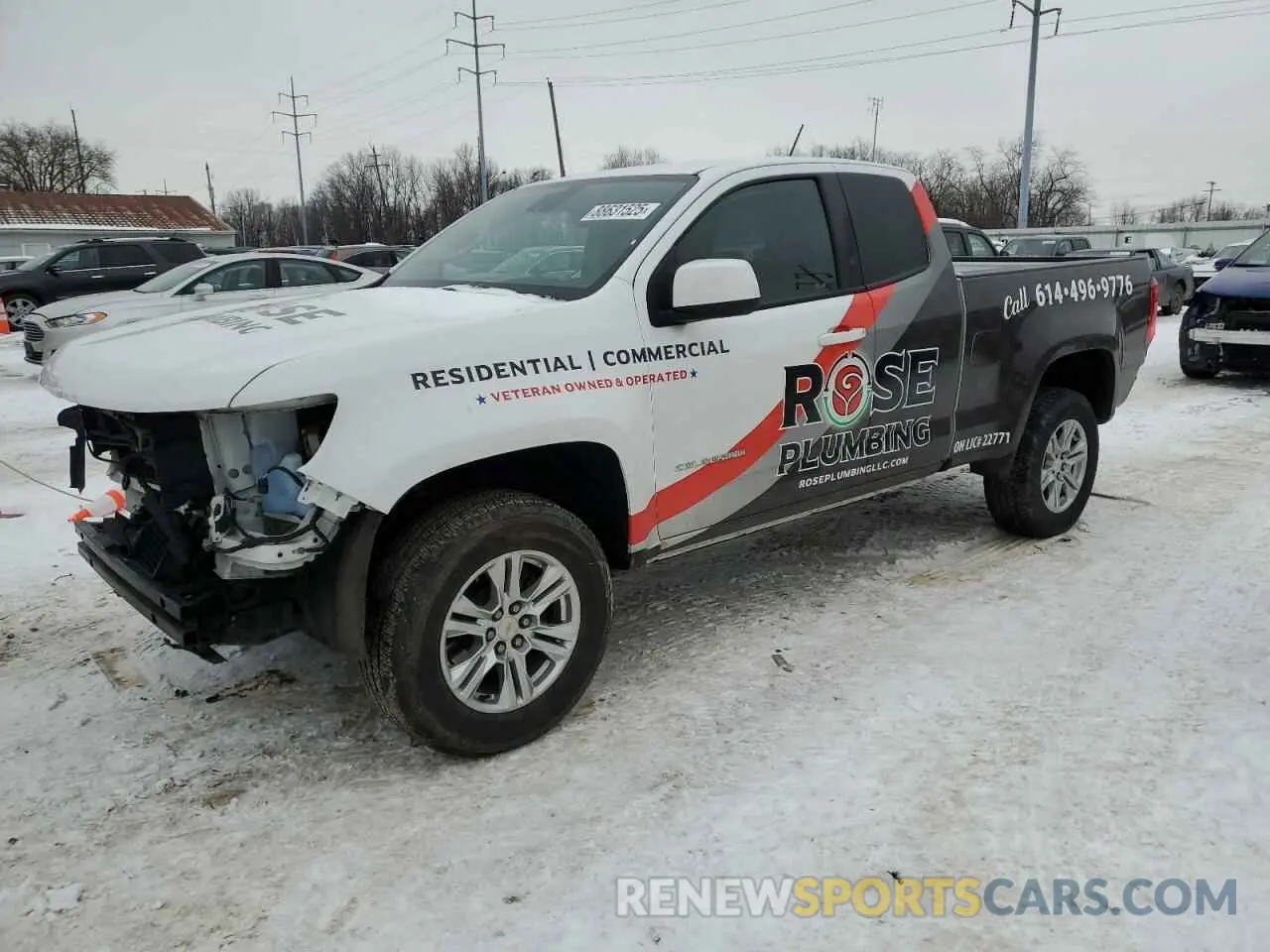 1 Photograph of a damaged car 1GCHSCEA3M1277192 CHEVROLET COLORADO 2021