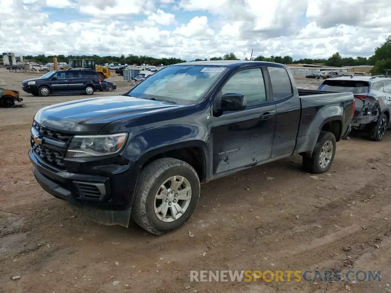 1 Photograph of a damaged car 1GCHSCEA3M1278598 CHEVROLET COLORADO 2021