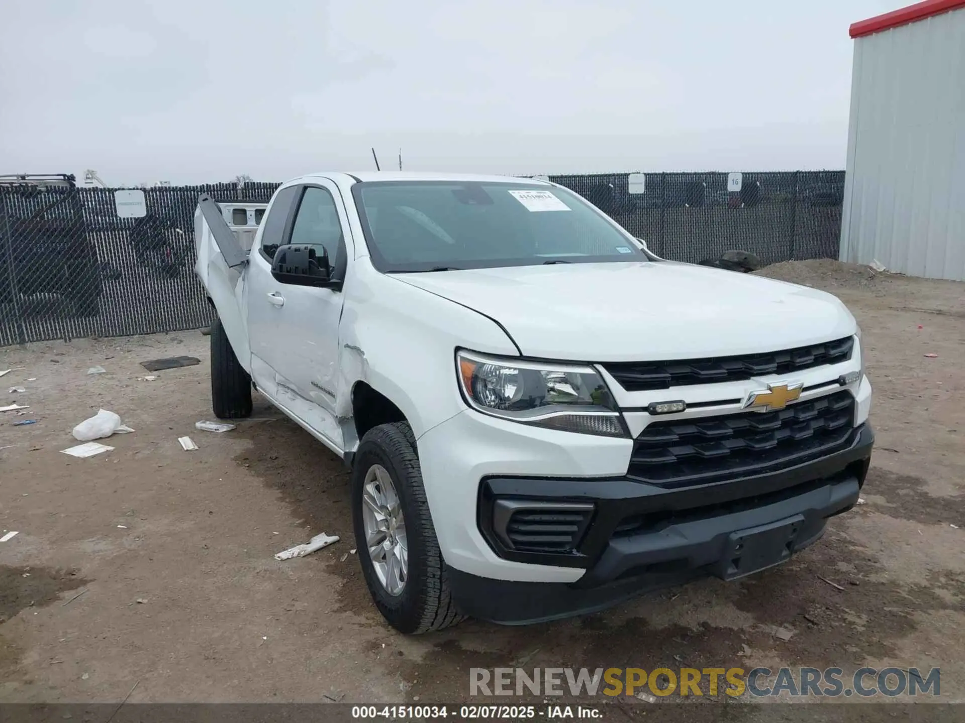1 Photograph of a damaged car 1GCHSCEA4M1251331 CHEVROLET COLORADO 2021