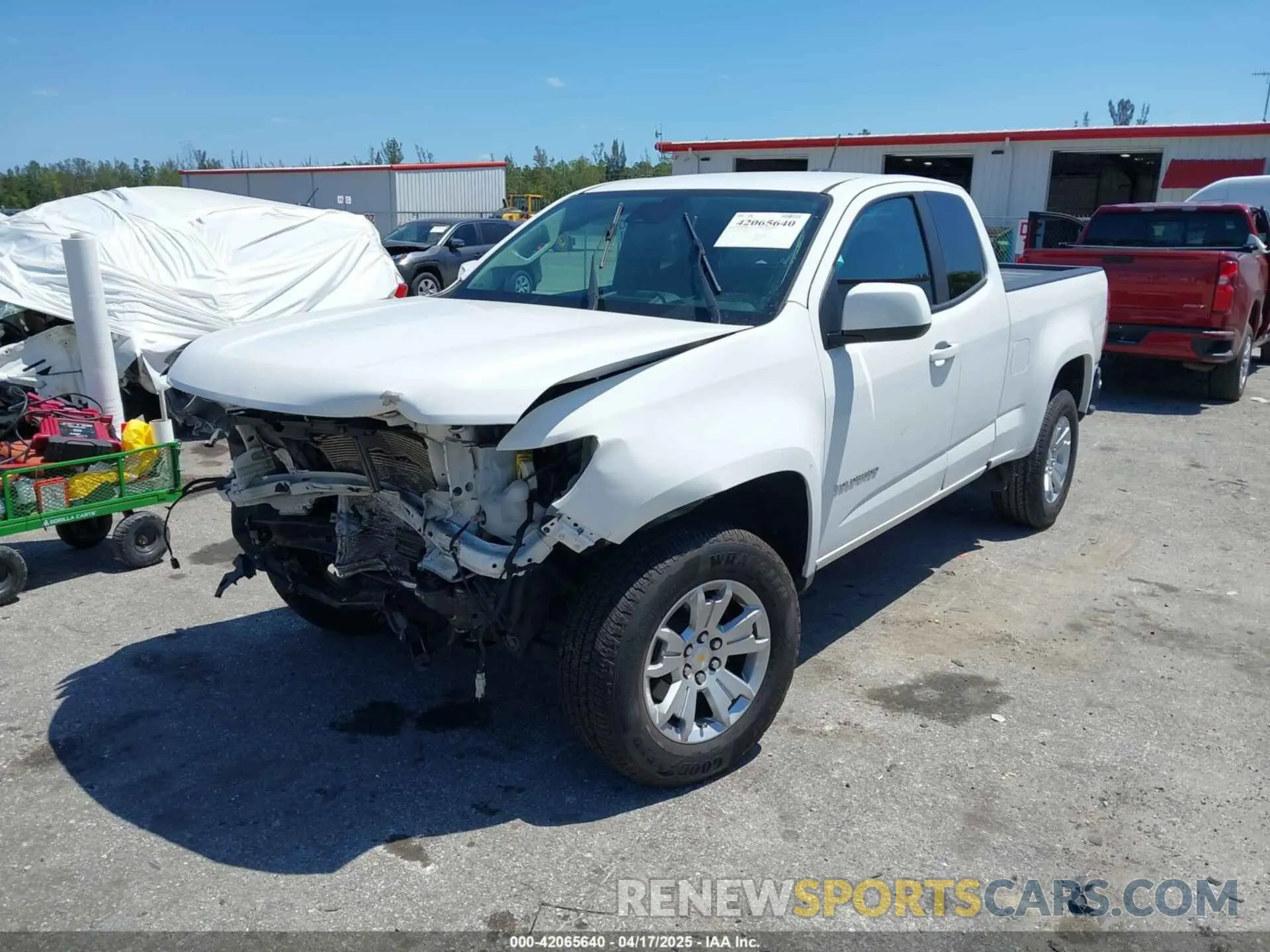 16 Photograph of a damaged car 1GCHSCEA5M1247241 CHEVROLET COLORADO 2021