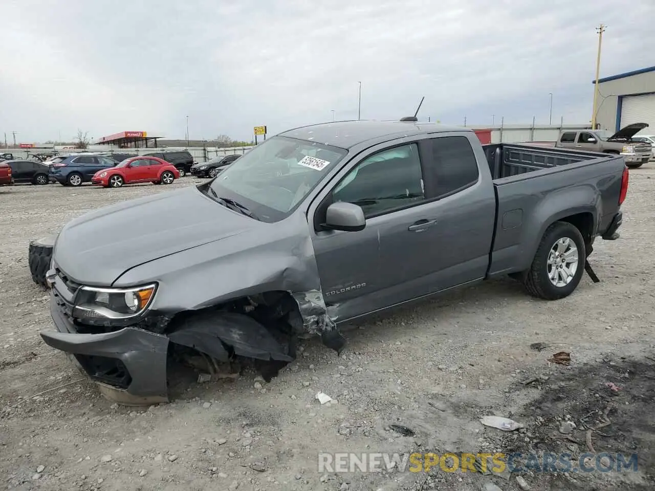 1 Photograph of a damaged car 1GCHSCEA5M1261026 CHEVROLET COLORADO 2021