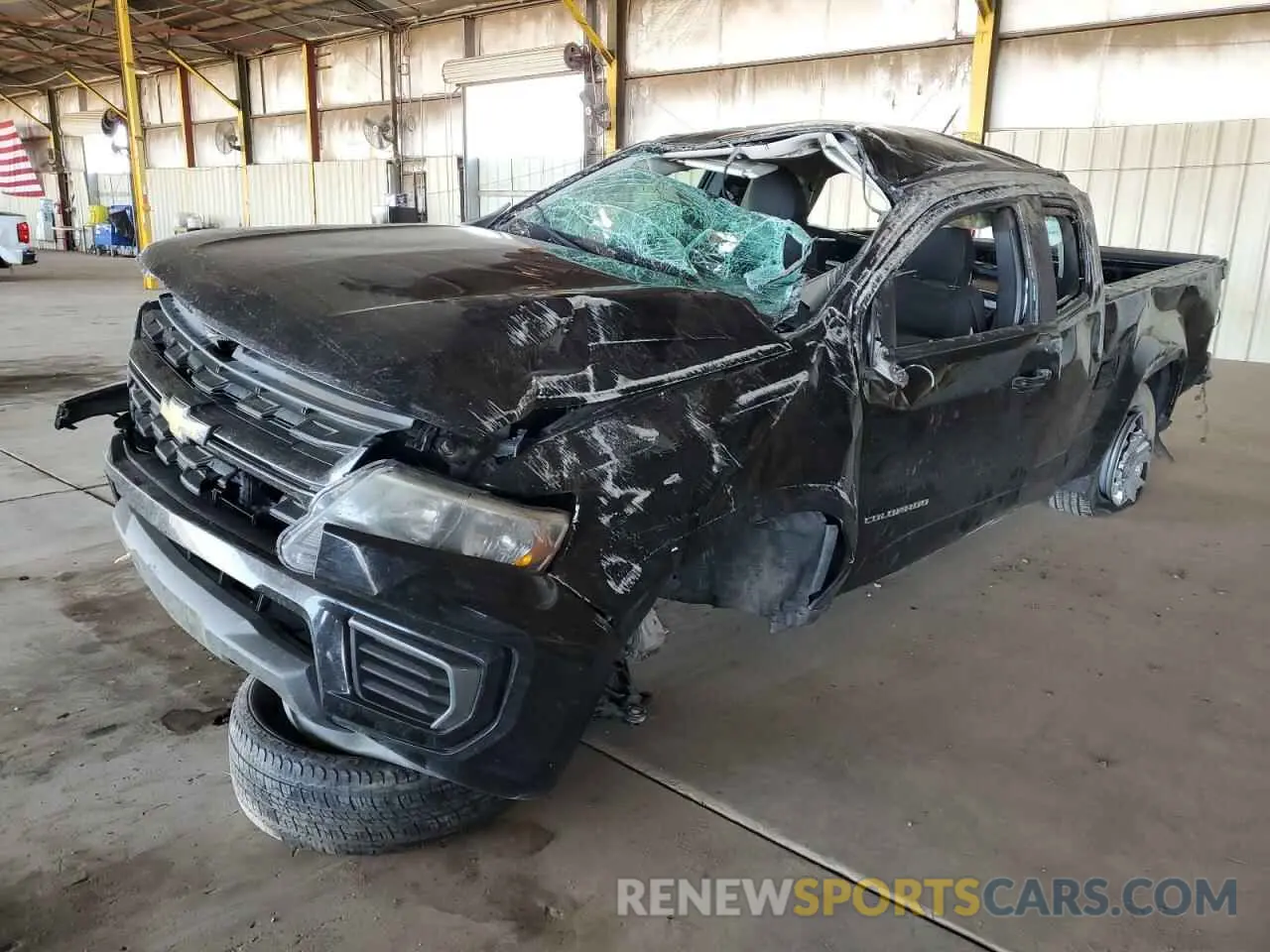 1 Photograph of a damaged car 1GCHSCEA7M1215519 CHEVROLET COLORADO 2021