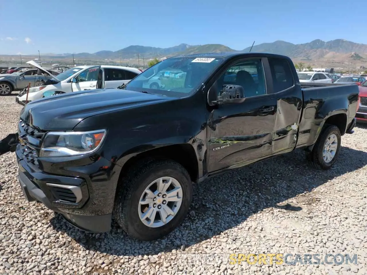 1 Photograph of a damaged car 1GCHSCEA7M1260489 CHEVROLET COLORADO 2021