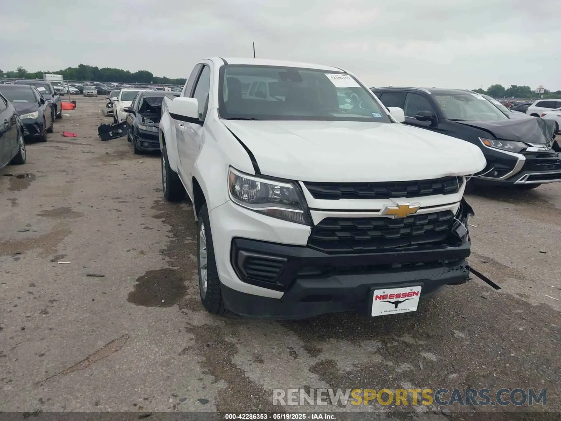 1 Photograph of a damaged car 1GCHSCEA7M1286915 CHEVROLET COLORADO 2021