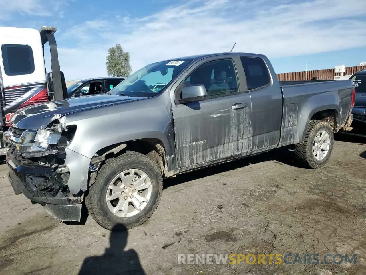 1 Photograph of a damaged car 1GCHSCEA8M1288706 CHEVROLET COLORADO 2021