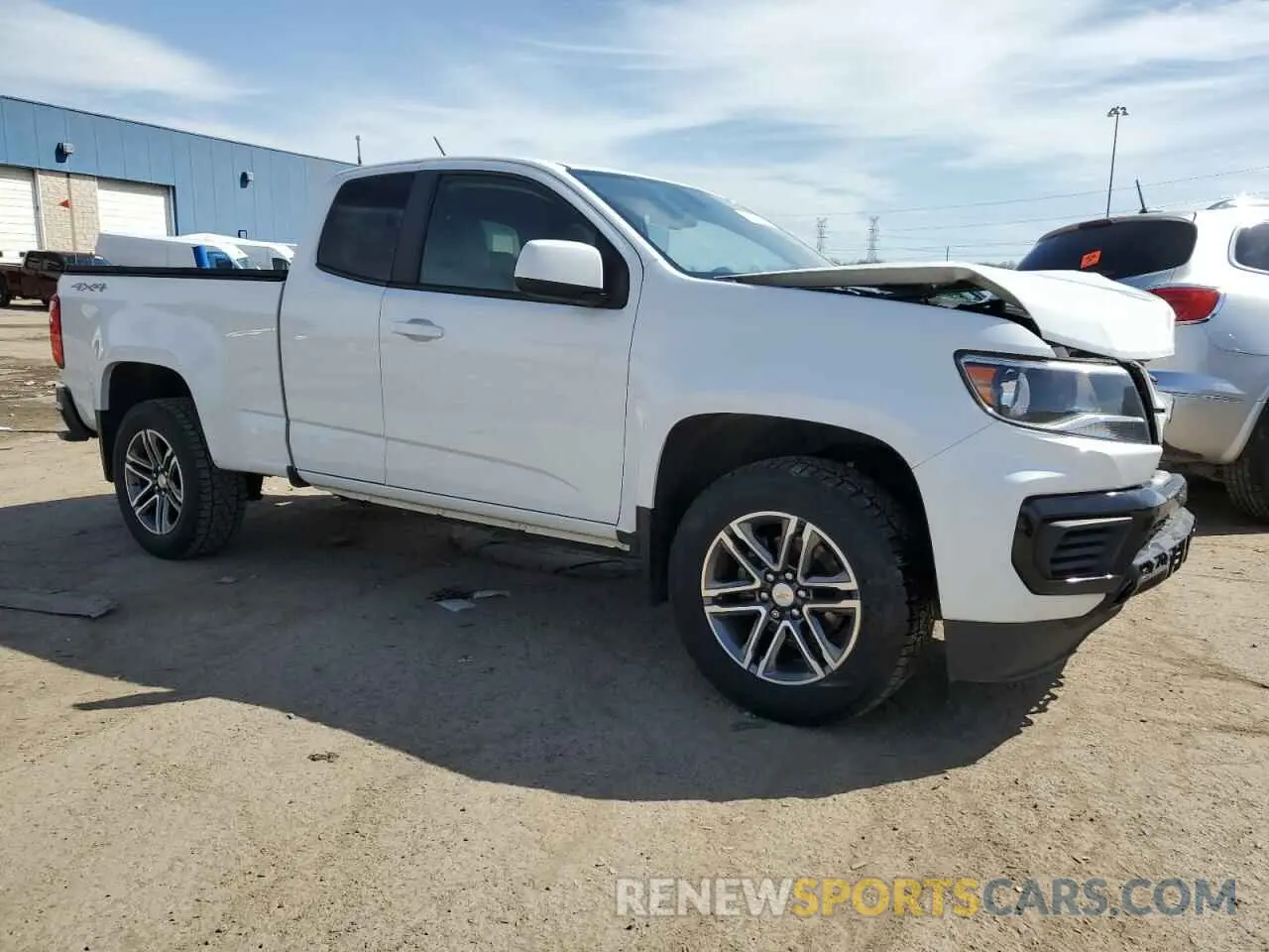 4 Photograph of a damaged car 1GCHTBEA3M1141314 CHEVROLET COLORADO 2021