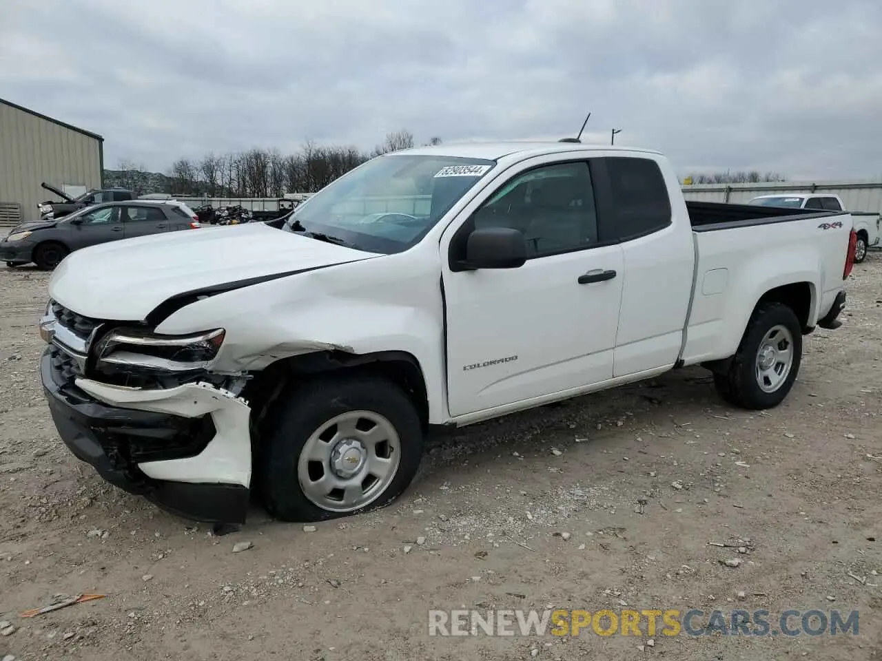 1 Photograph of a damaged car 1GCHTBEA7M1206343 CHEVROLET COLORADO 2021