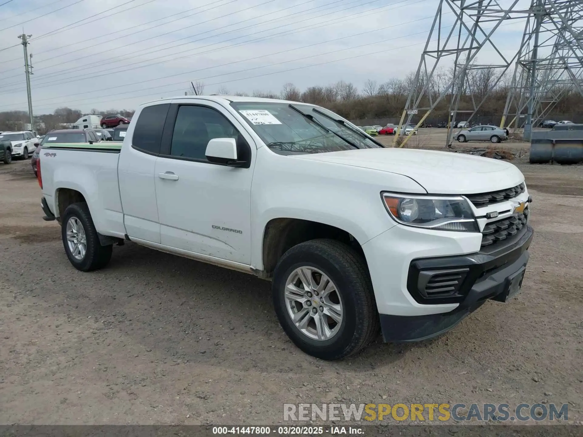 1 Photograph of a damaged car 1GCHTCEA1M1253177 CHEVROLET COLORADO 2021