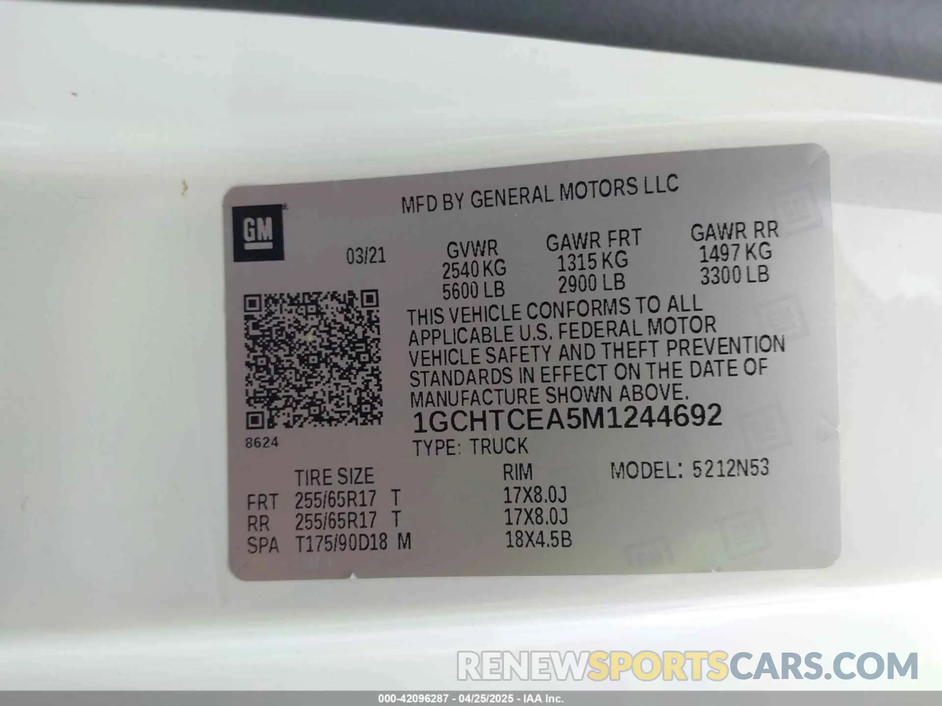 9 Photograph of a damaged car 1GCHTCEA5M1244692 CHEVROLET COLORADO 2021