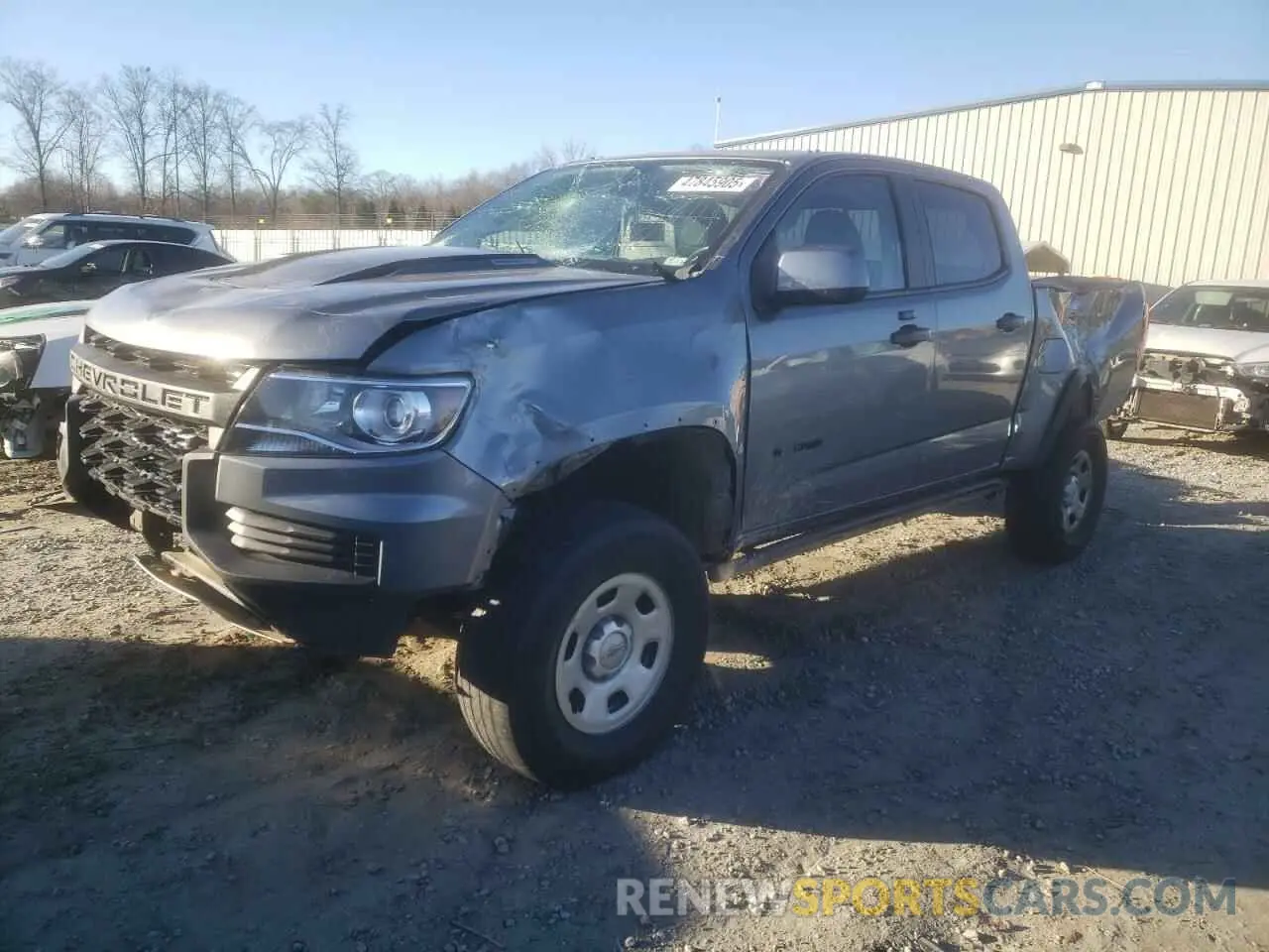 1 Photograph of a damaged car 1GCPTEE12M1164645 CHEVROLET COLORADO 2021