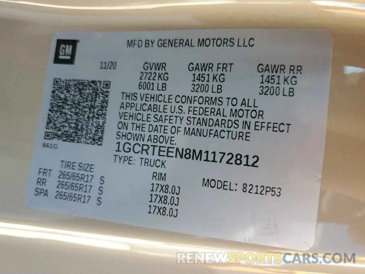 12 Photograph of a damaged car 1GCRTEEN8M1172812 CHEVROLET COLORADO 2021