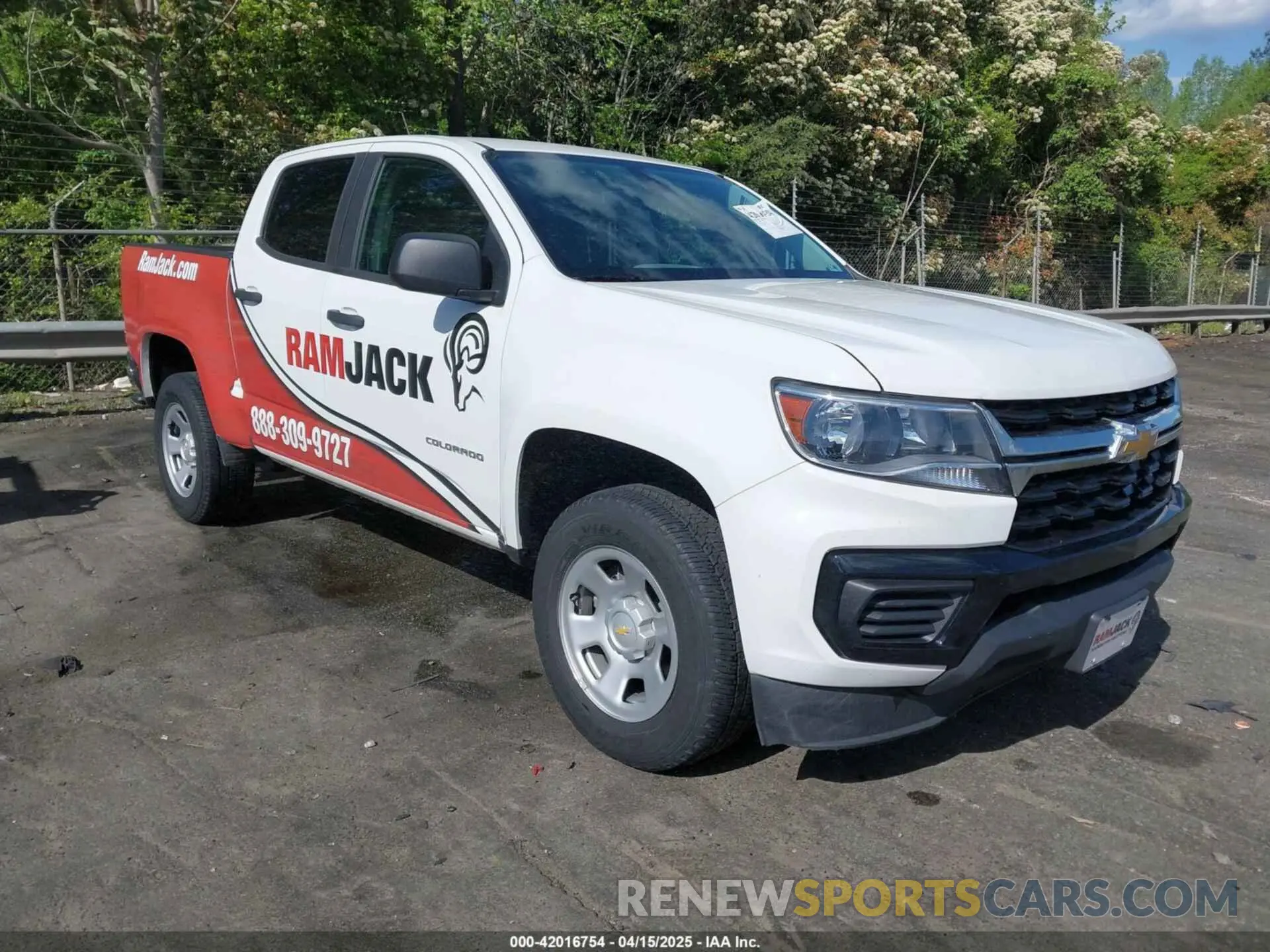 1 Photograph of a damaged car 1GCGSBEA6N1265318 CHEVROLET COLORADO 2022