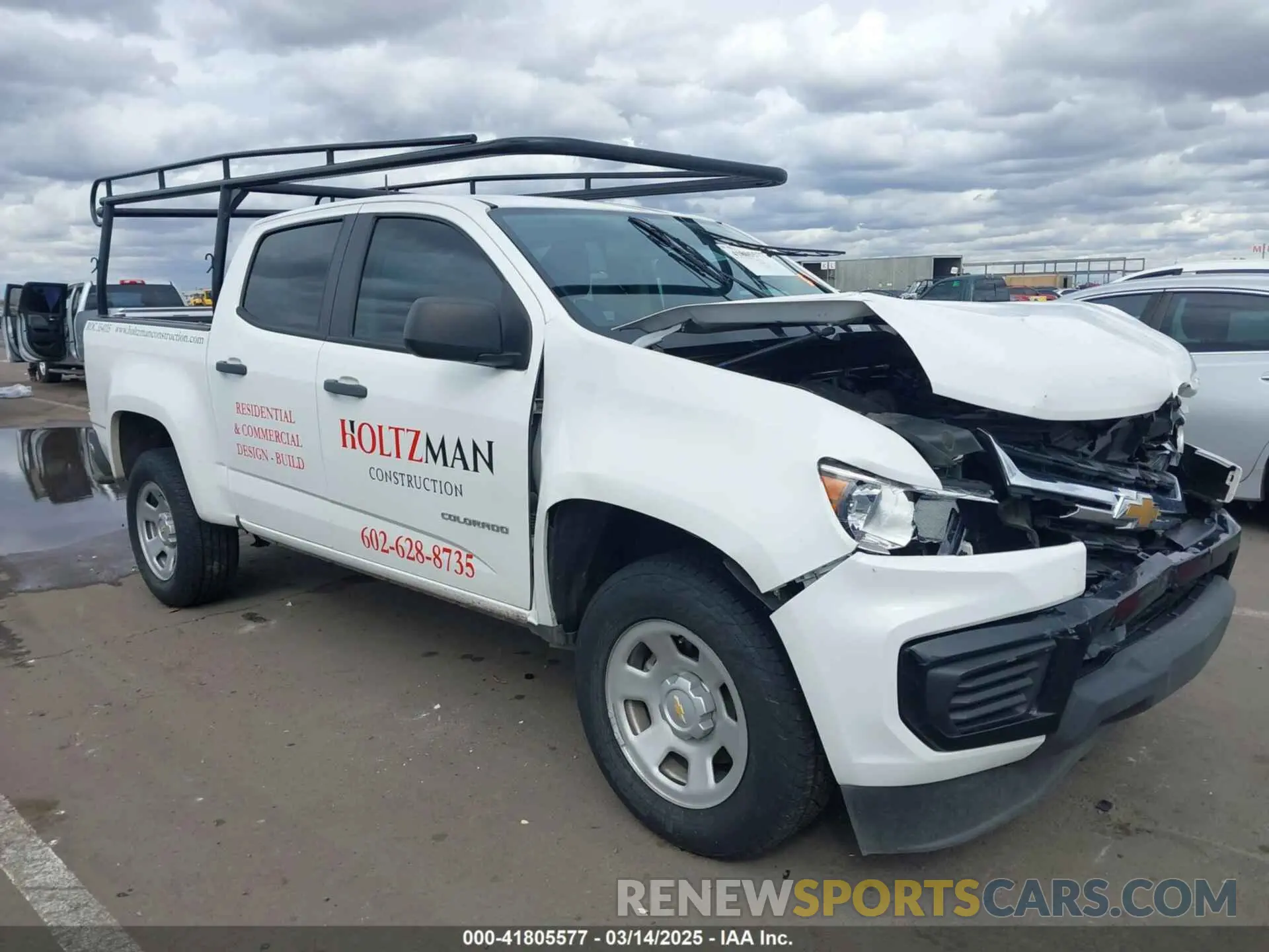 1 Photograph of a damaged car 1GCGSBEA7N1111880 CHEVROLET COLORADO 2022