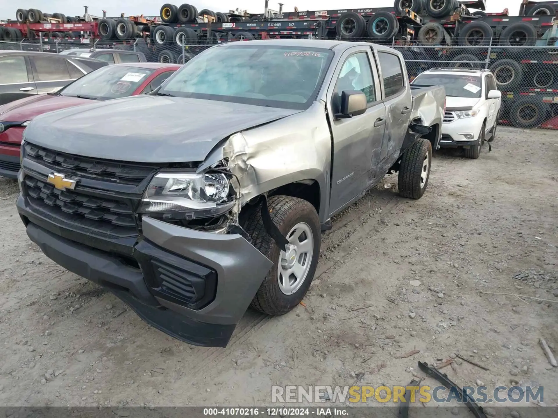 2 Photograph of a damaged car 1GCGSBEN4N1319525 CHEVROLET COLORADO 2022