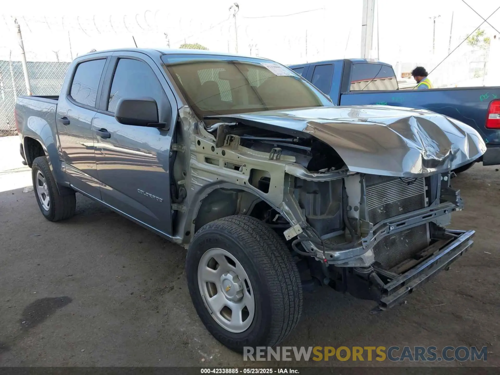 1 Photograph of a damaged car 1GCGSBEN5N1174544 CHEVROLET COLORADO 2022
