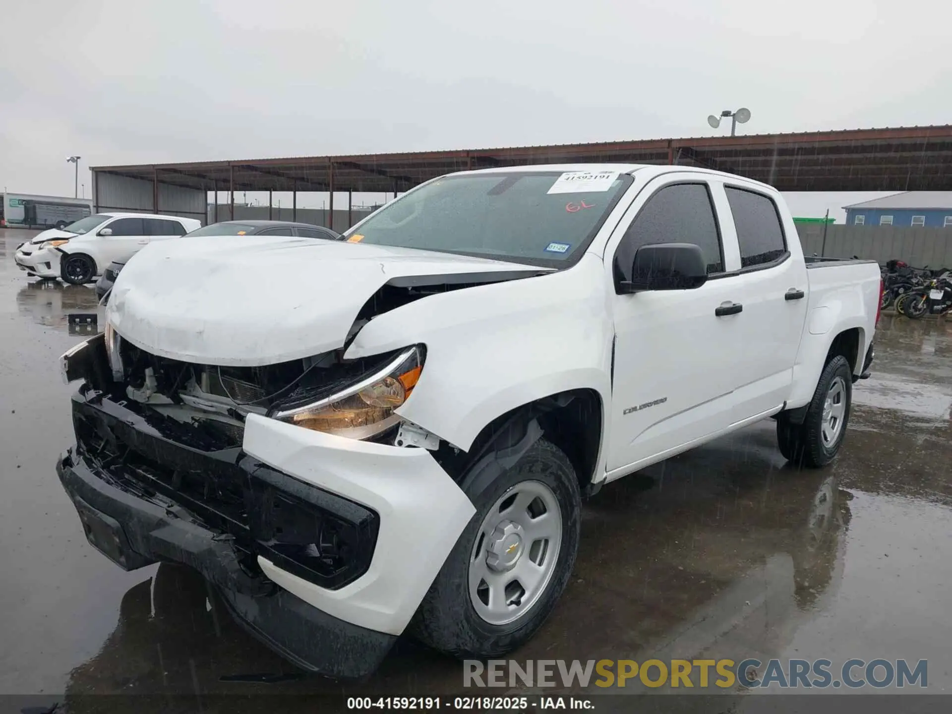 2 Photograph of a damaged car 1GCGSBEN7N1330924 CHEVROLET COLORADO 2022