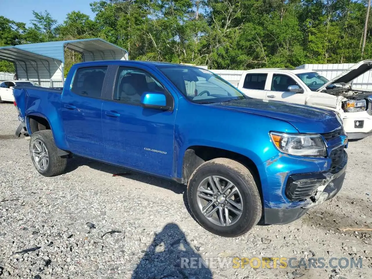 4 Photograph of a damaged car 1GCGSBEN9N1108434 CHEVROLET COLORADO 2022