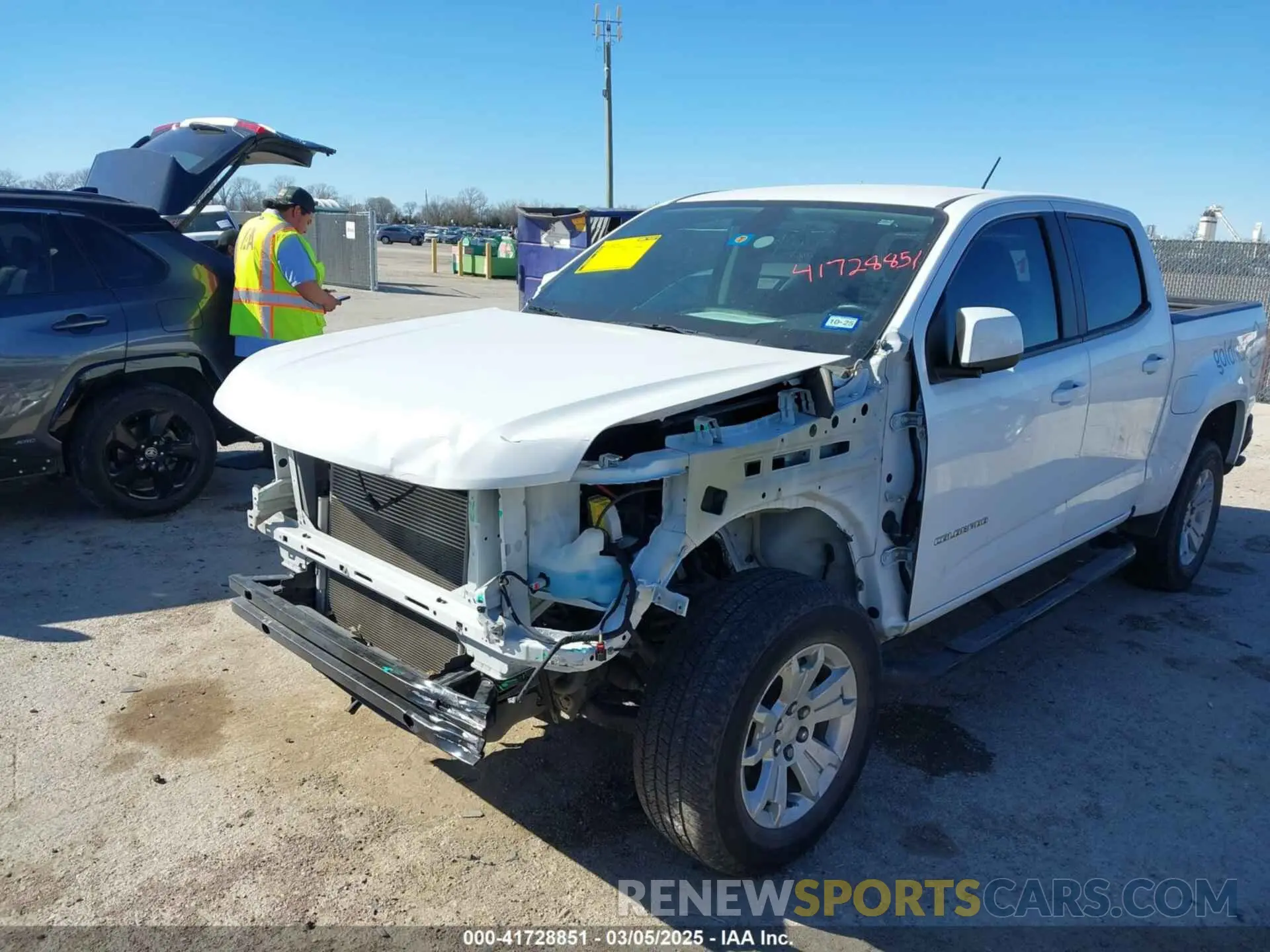 2 Photograph of a damaged car 1GCGSCEA3N1304212 CHEVROLET COLORADO 2022