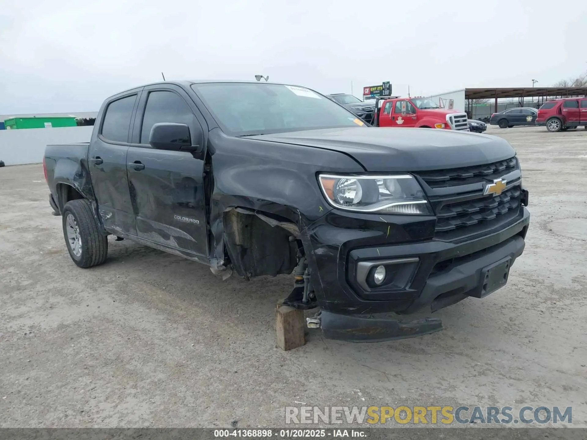 1 Photograph of a damaged car 1GCGSCEA5N1320105 CHEVROLET COLORADO 2022