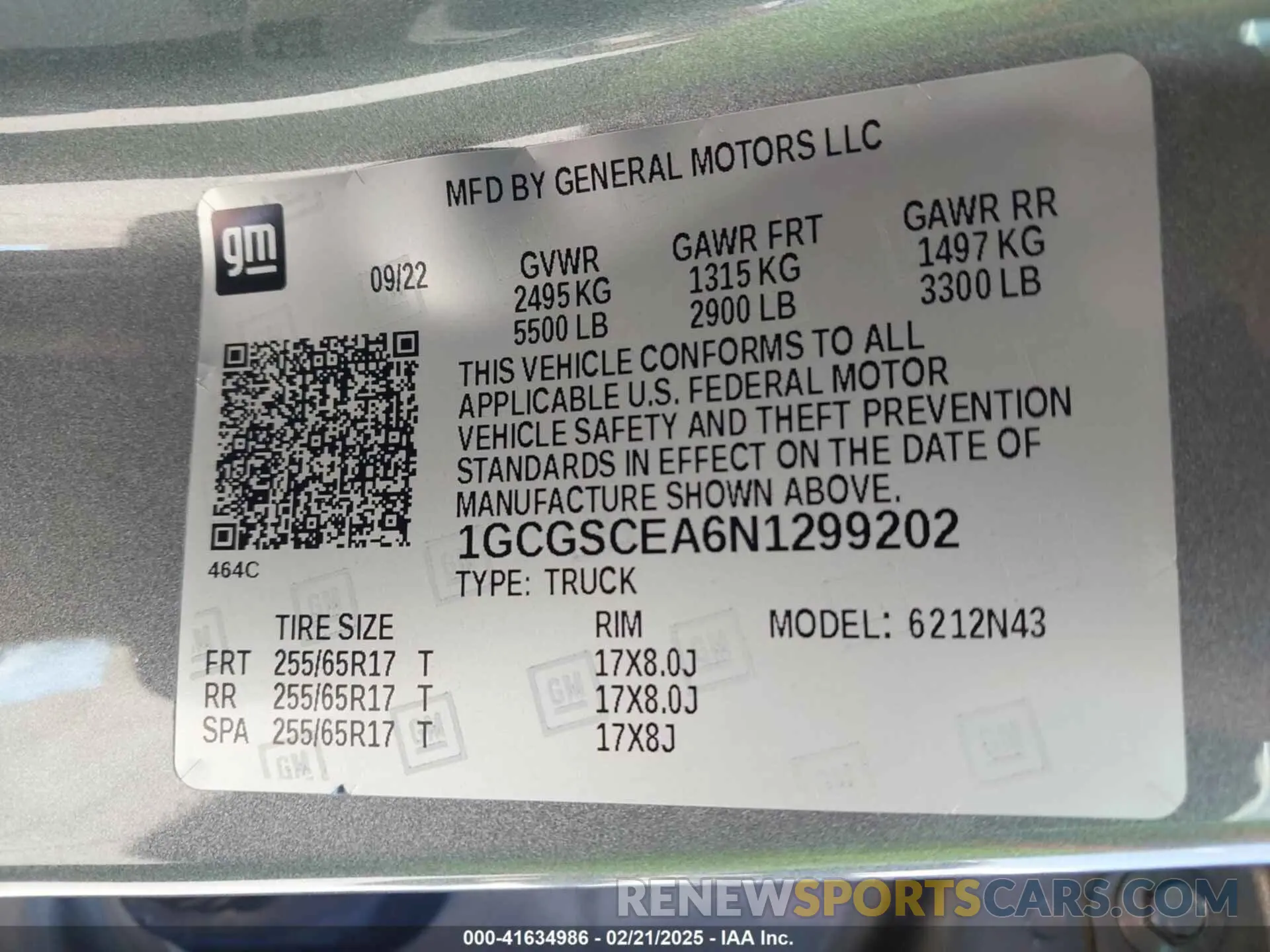 9 Photograph of a damaged car 1GCGSCEA6N1299202 CHEVROLET COLORADO 2022