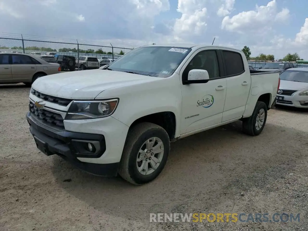 1 Photograph of a damaged car 1GCGSCEA6N1309971 CHEVROLET COLORADO 2022
