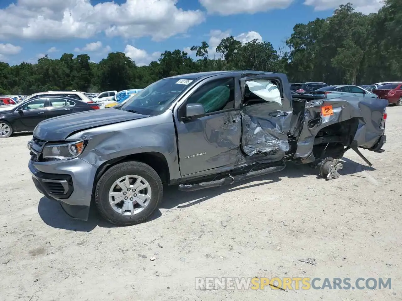 1 Photograph of a damaged car 1GCGSCEA9N1300391 CHEVROLET COLORADO 2022