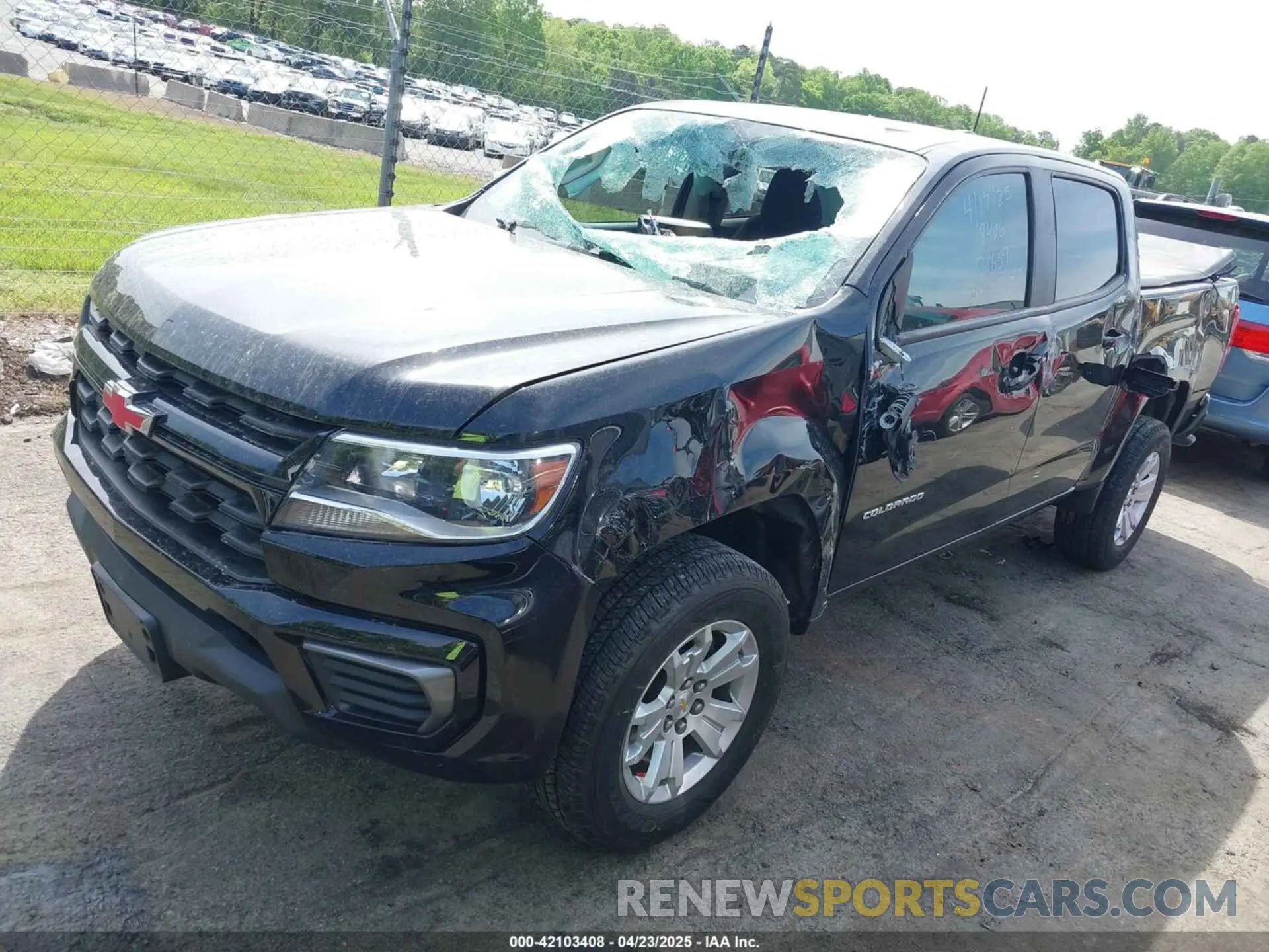 2 Photograph of a damaged car 1GCGSCEN4N1198906 CHEVROLET COLORADO 2022