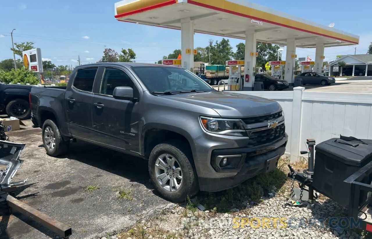 1 Photograph of a damaged car 1GCGSCEN6N1106727 CHEVROLET COLORADO 2022