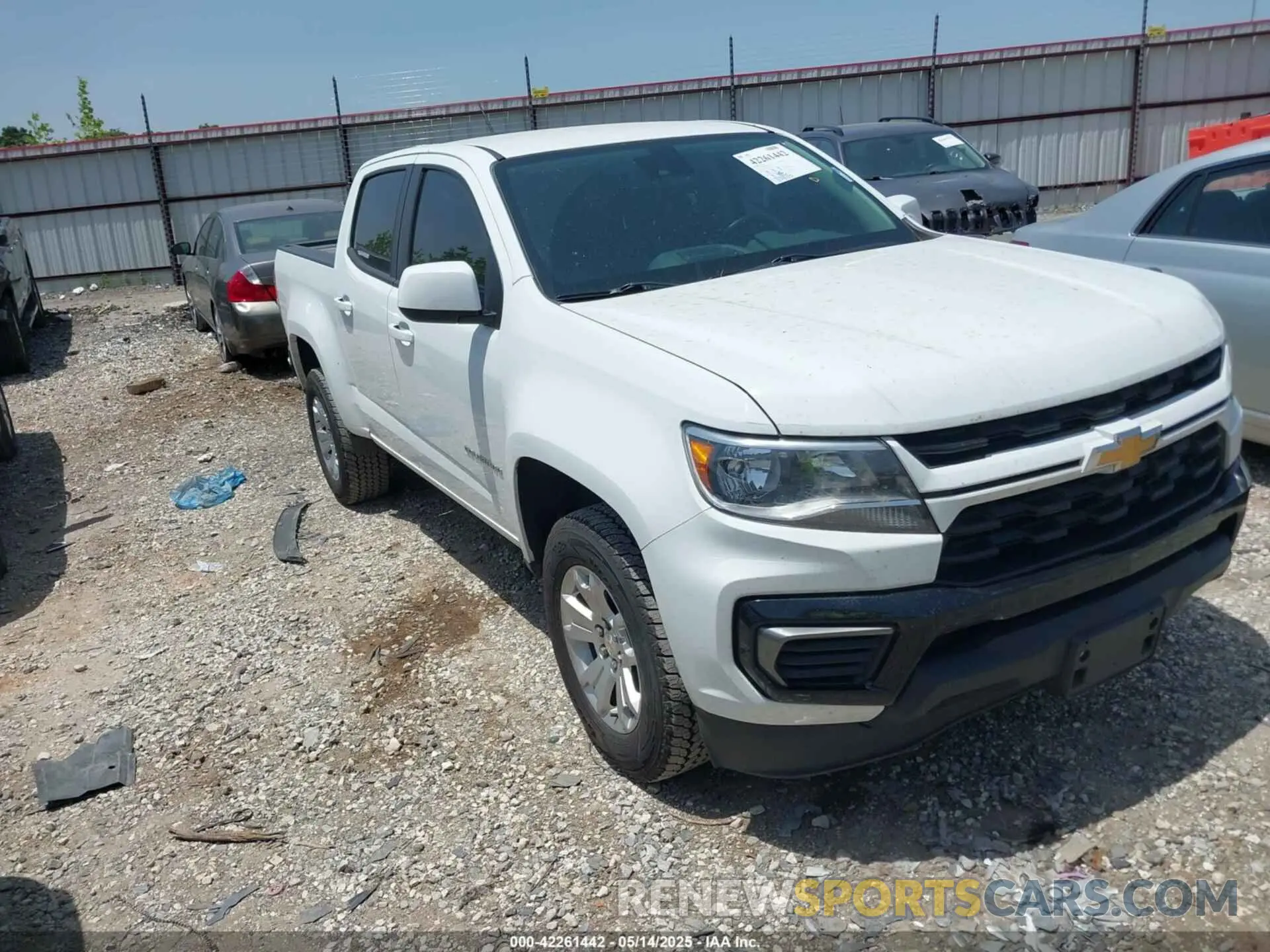 1 Photograph of a damaged car 1GCGSCEN8N1159669 CHEVROLET COLORADO 2022