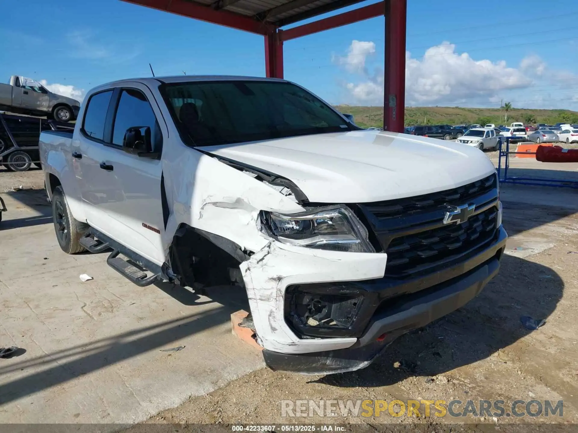 1 Photograph of a damaged car 1GCGSCEN8N1212483 CHEVROLET COLORADO 2022