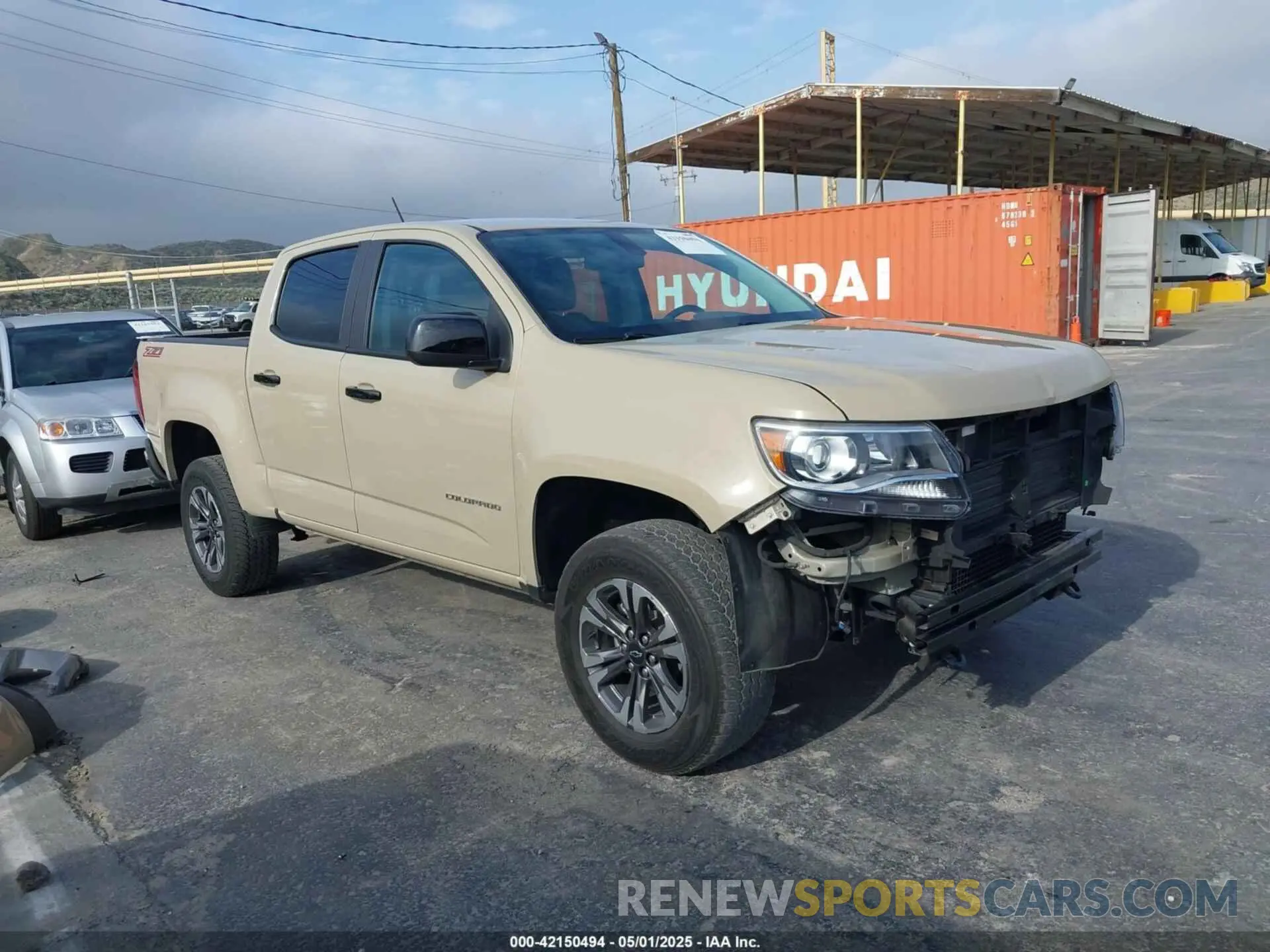 1 Photograph of a damaged car 1GCGSDEN0N1239425 CHEVROLET COLORADO 2022