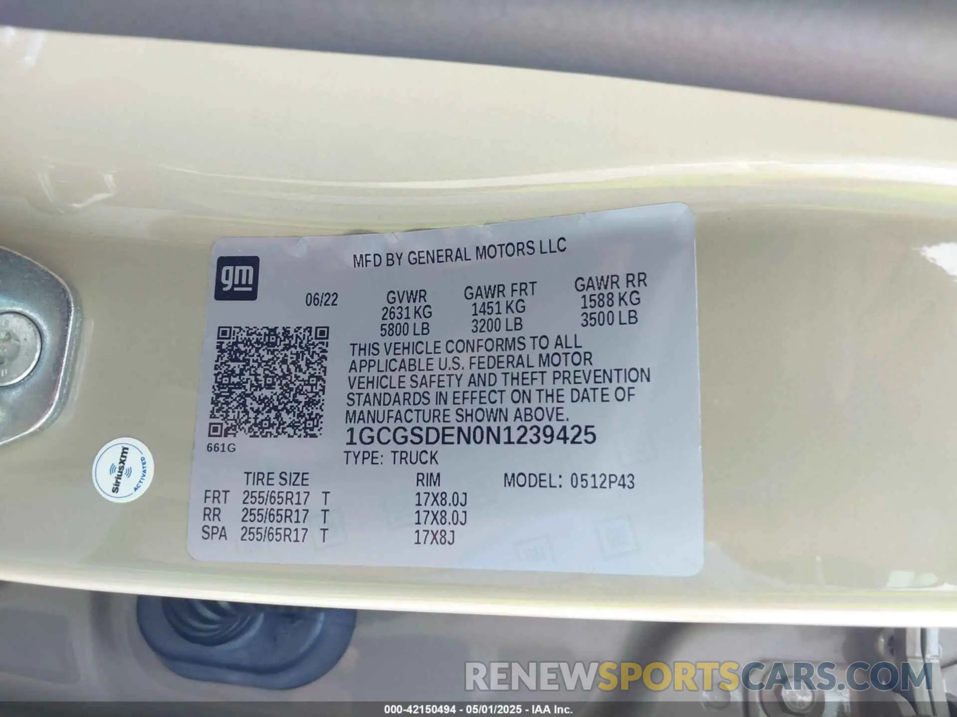 9 Photograph of a damaged car 1GCGSDEN0N1239425 CHEVROLET COLORADO 2022