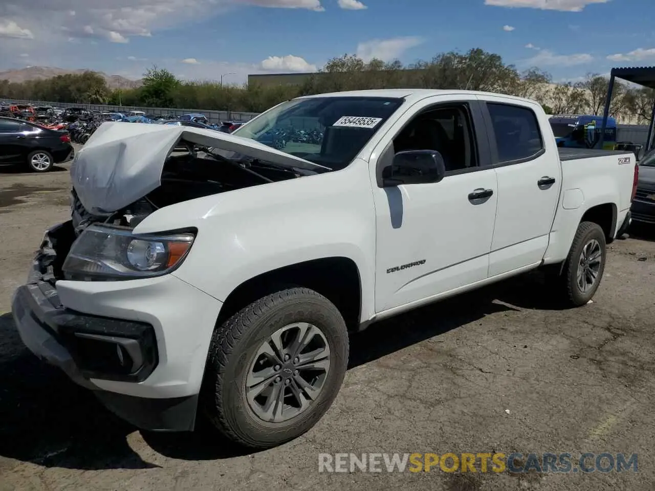 1 Photograph of a damaged car 1GCGSDEN6N1151236 CHEVROLET COLORADO 2022
