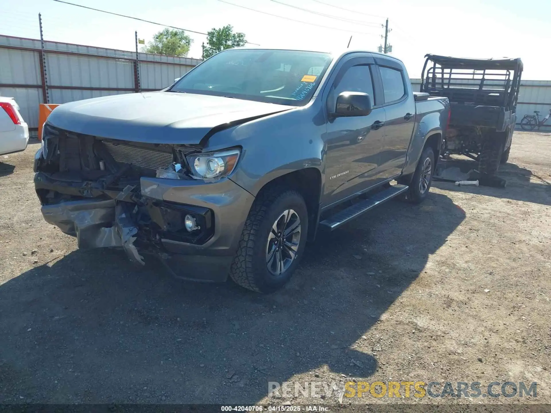 2 Photograph of a damaged car 1GCGSDEN9N1224955 CHEVROLET COLORADO 2022