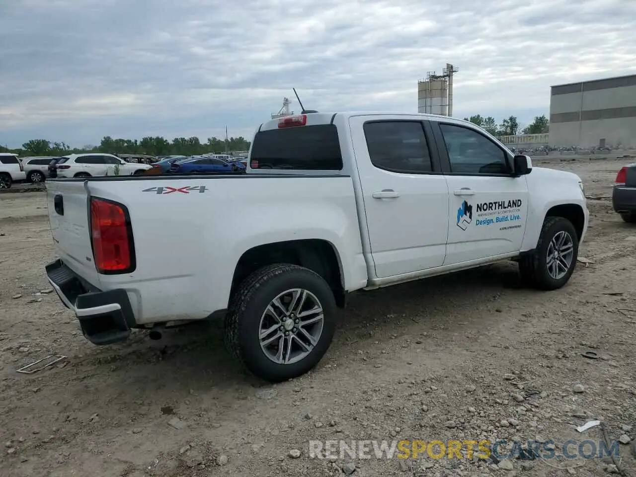 3 Photograph of a damaged car 1GCGTBEN0N1208743 CHEVROLET COLORADO 2022
