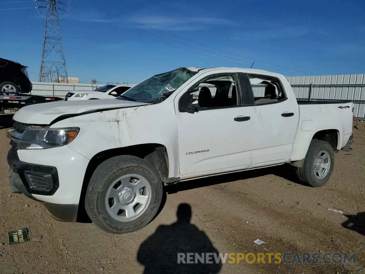 1 Photograph of a damaged car 1GCGTBEN7N1127755 CHEVROLET COLORADO 2022