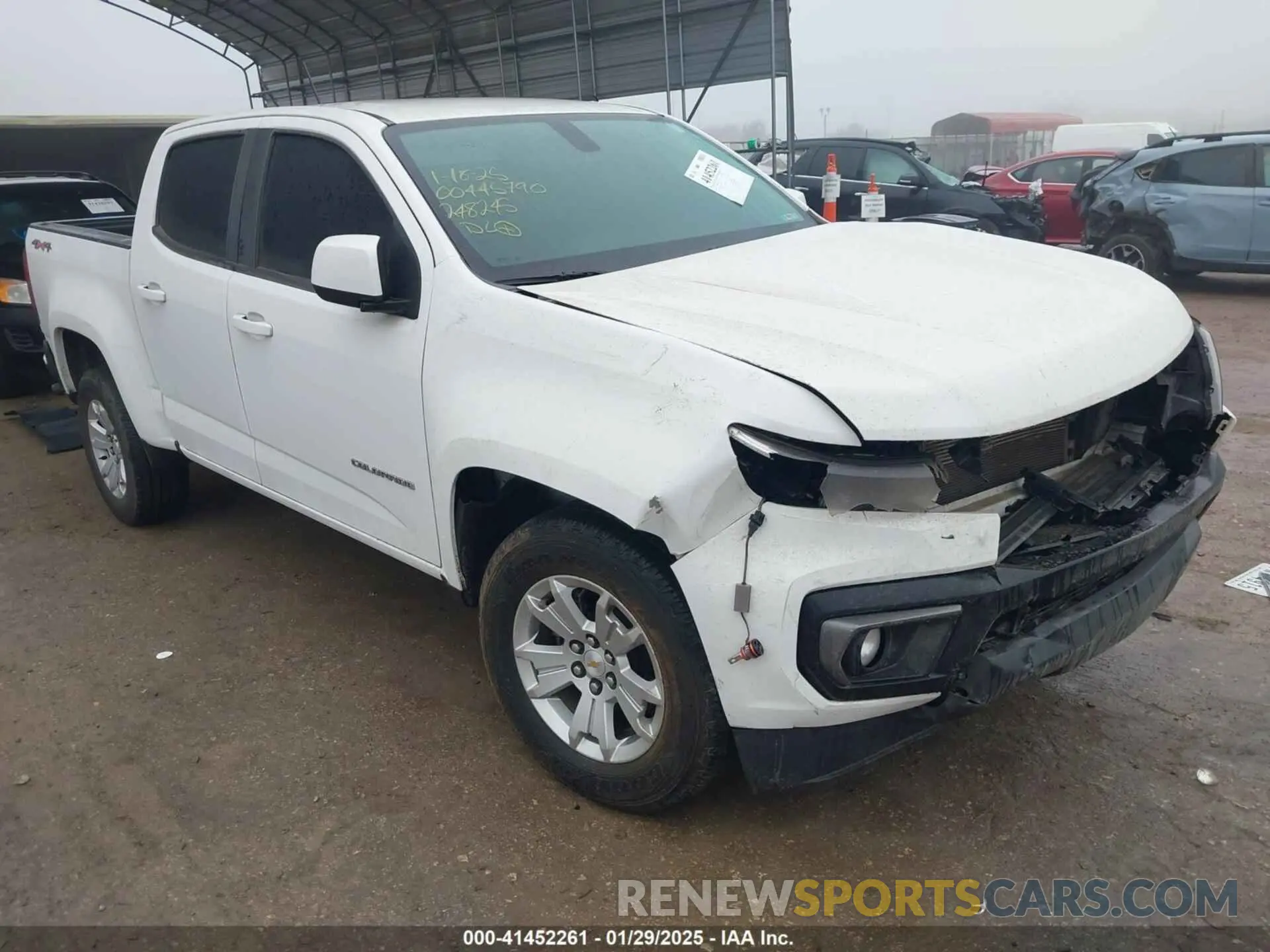 1 Photograph of a damaged car 1GCGTCEN0N1248245 CHEVROLET COLORADO 2022