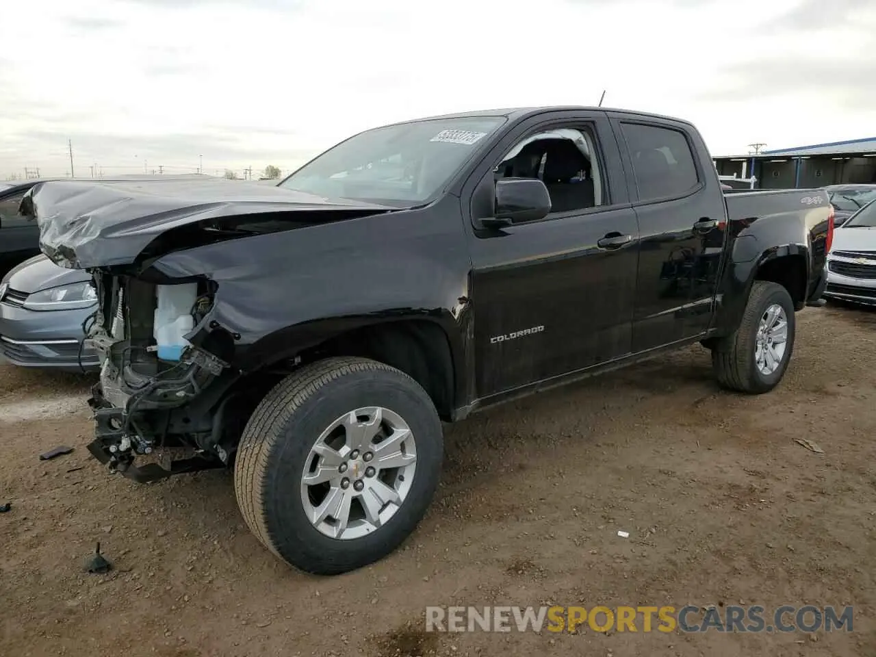 1 Photograph of a damaged car 1GCGTCEN3N1324069 CHEVROLET COLORADO 2022