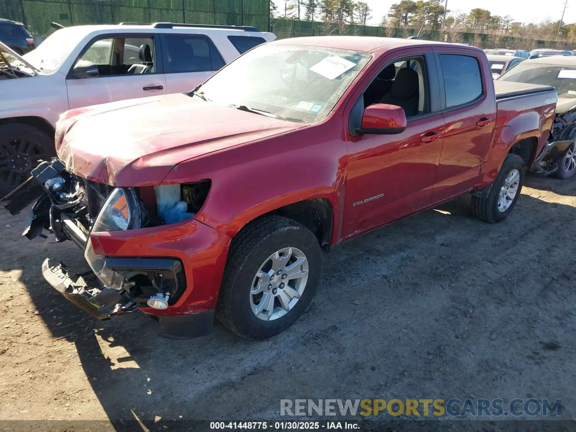 2 Photograph of a damaged car 1GCGTCEN4N1111860 CHEVROLET COLORADO 2022