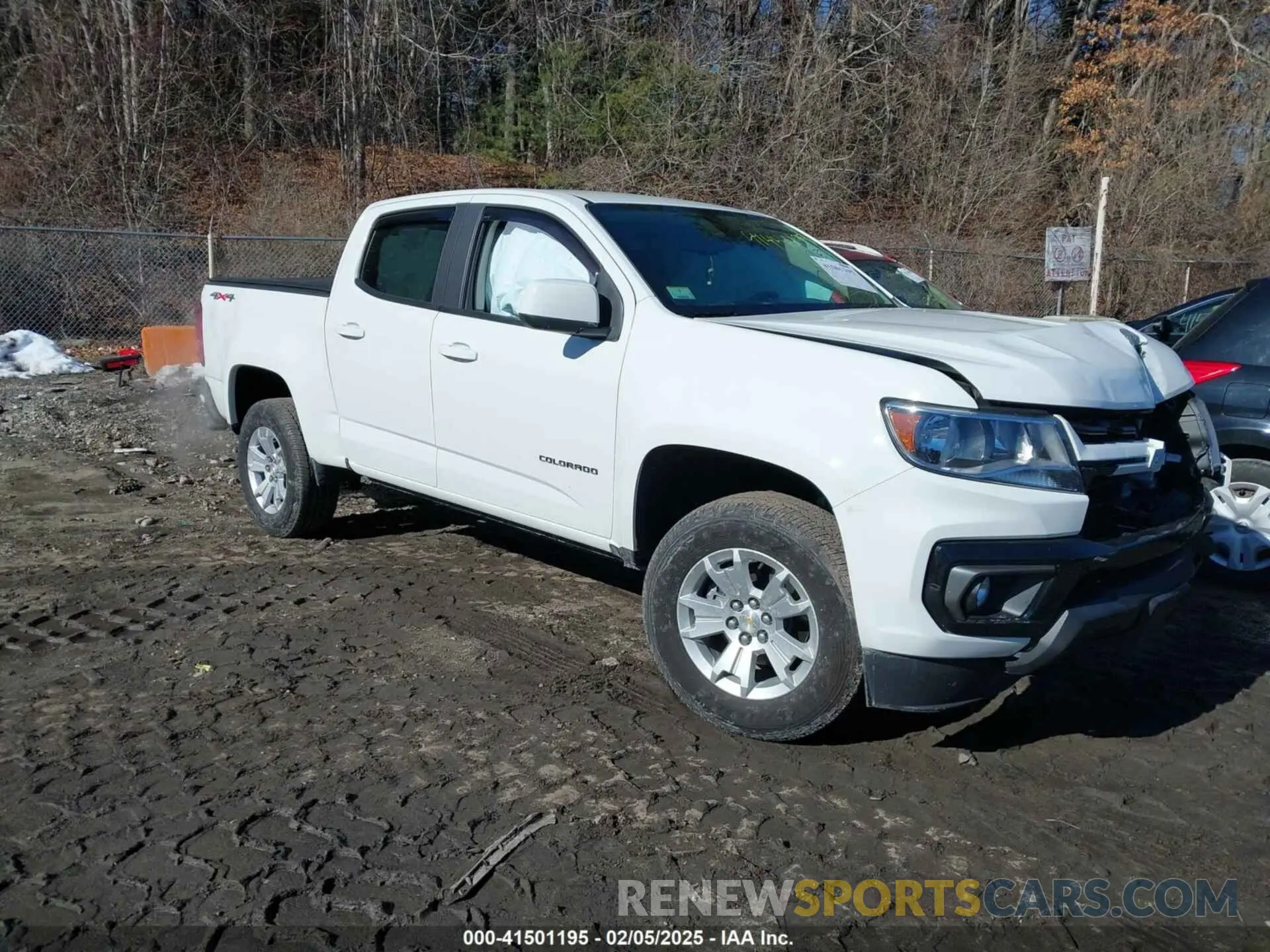 1 Photograph of a damaged car 1GCGTCEN4N1320547 CHEVROLET COLORADO 2022