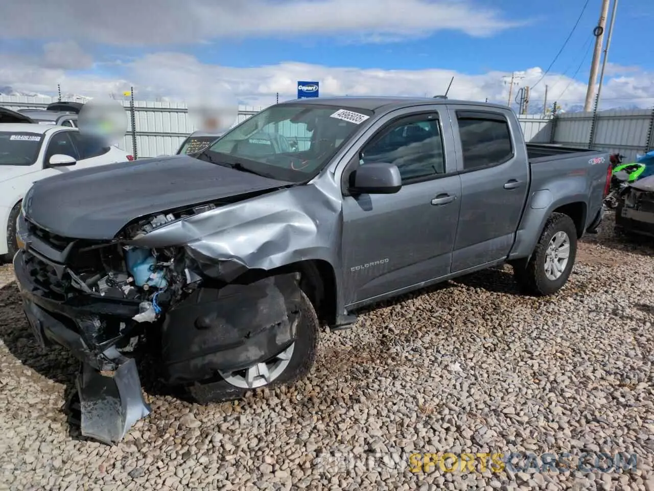 1 Photograph of a damaged car 1GCGTCEN5N1297666 CHEVROLET COLORADO 2022