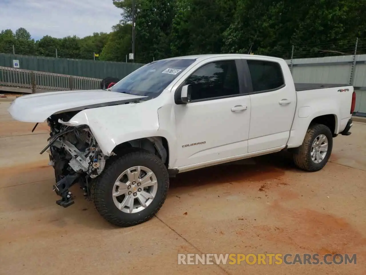 1 Photograph of a damaged car 1GCGTCEN7N1130225 CHEVROLET COLORADO 2022