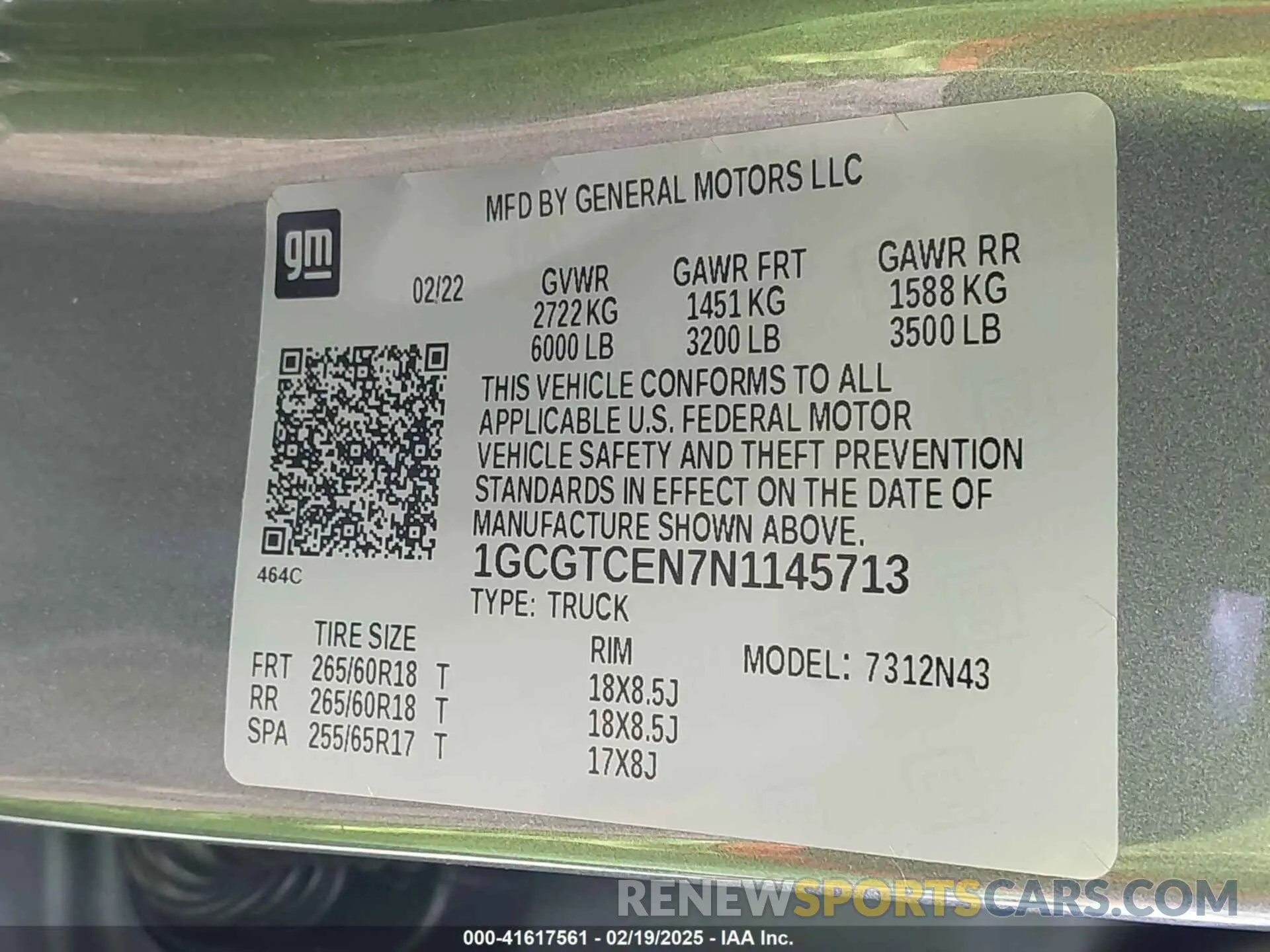 9 Photograph of a damaged car 1GCGTCEN7N1145713 CHEVROLET COLORADO 2022