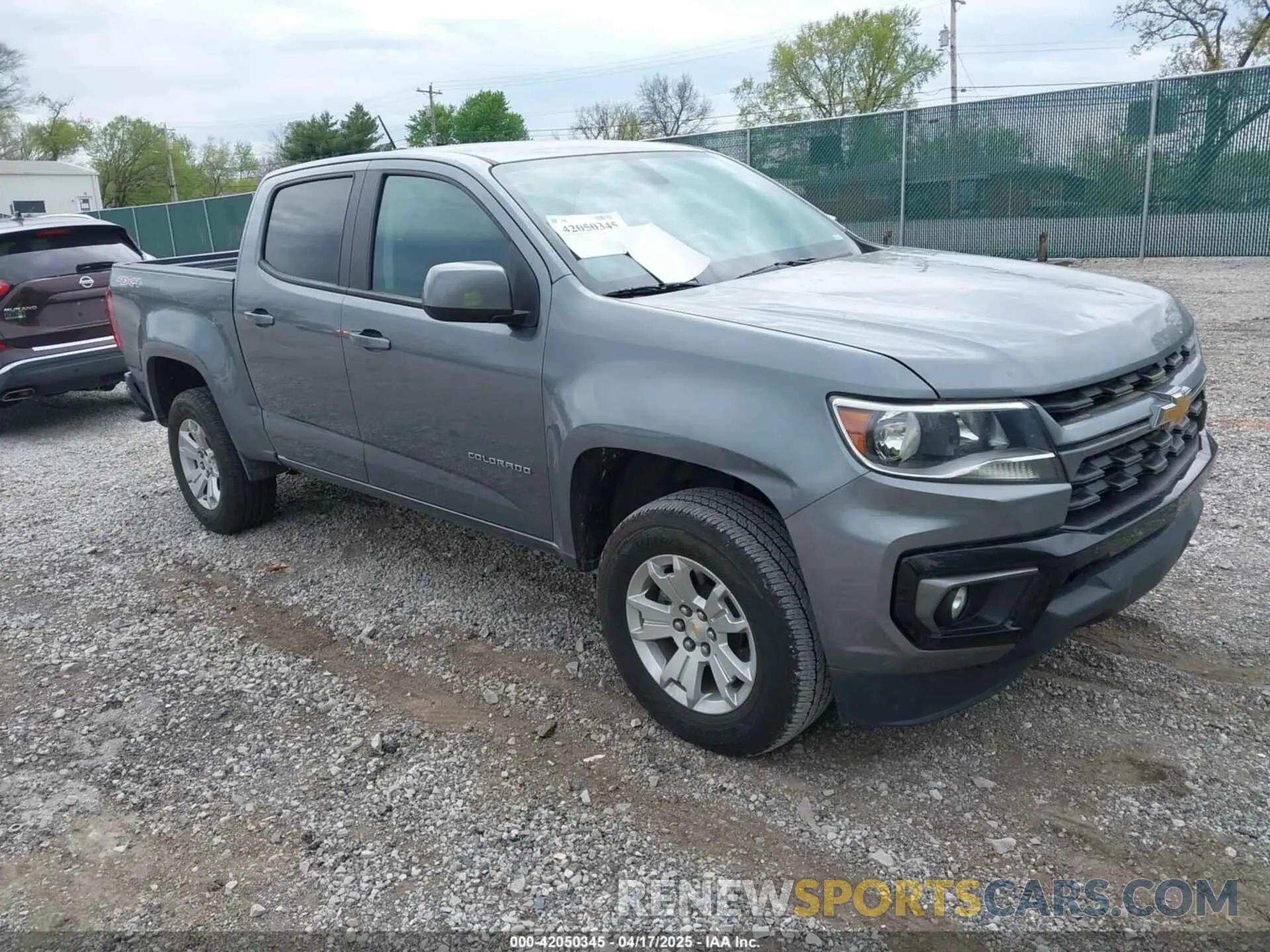 1 Photograph of a damaged car 1GCGTCEN8N1227420 CHEVROLET COLORADO 2022