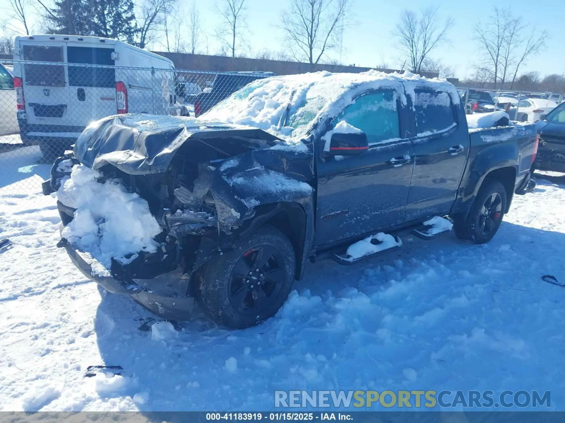 2 Photograph of a damaged car 1GCGTCENXN1123852 CHEVROLET COLORADO 2022