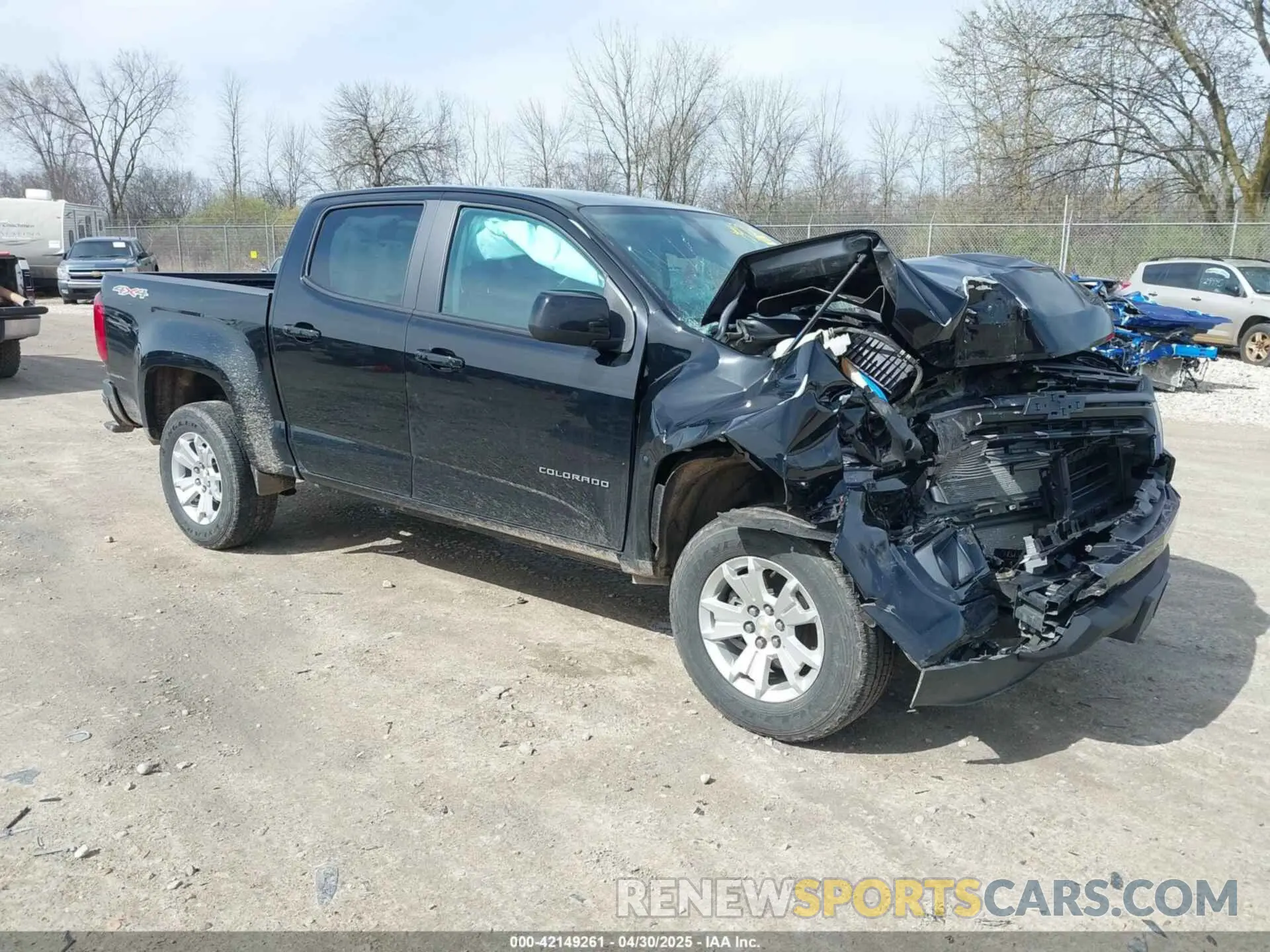 1 Photograph of a damaged car 1GCGTCENXN1248947 CHEVROLET COLORADO 2022